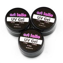Load image into Gallery viewer, 1 x Clear Transparent UV Gel Nail Art Crystal Nail Tips Pro Brand Tip Glue Extension Builder French Manicure