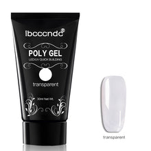 Load image into Gallery viewer, 30g Polygel Nail Acrylic Poly Gel Pink White Clear Crystal UV LED Builder Gel Tips Enhancement Slip Solution Quick Extension Gel
