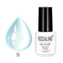 Load image into Gallery viewer, Rosalind 7ML Nail Art Jelly Nail Gel Beauty Transparent Pink Purple Blue UV Gel Nail Polish Long Lasting Nail Lacquer Gel Polish