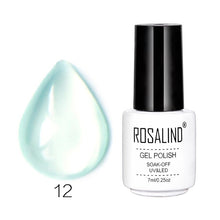 Load image into Gallery viewer, Rosalind 7ML Nail Art Jelly Nail Gel Beauty Transparent Pink Purple Blue UV Gel Nail Polish Long Lasting Nail Lacquer Gel Polish