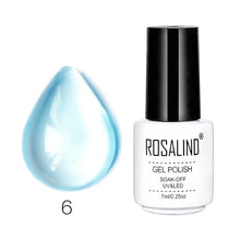 Load image into Gallery viewer, Rosalind 7ML Nail Art Jelly Nail Gel Beauty Transparent Pink Purple Blue UV Gel Nail Polish Long Lasting Nail Lacquer Gel Polish