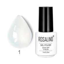 Load image into Gallery viewer, Rosalind 7ML Nail Art Jelly Nail Gel Beauty Transparent Pink Purple Blue UV Gel Nail Polish Long Lasting Nail Lacquer Gel Polish