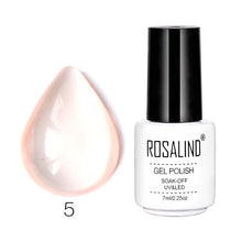Load image into Gallery viewer, Rosalind 7ML Nail Art Jelly Nail Gel Beauty Transparent Pink Purple Blue UV Gel Nail Polish Long Lasting Nail Lacquer Gel Polish