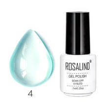 Load image into Gallery viewer, Rosalind 7ML Nail Art Jelly Nail Gel Beauty Transparent Pink Purple Blue UV Gel Nail Polish Long Lasting Nail Lacquer Gel Polish