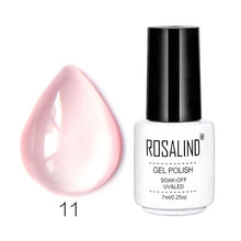 Load image into Gallery viewer, Rosalind 7ML Nail Art Jelly Nail Gel Beauty Transparent Pink Purple Blue UV Gel Nail Polish Long Lasting Nail Lacquer Gel Polish