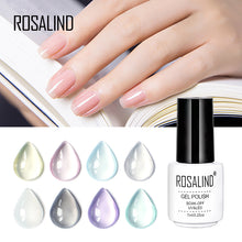 Load image into Gallery viewer, Rosalind 7ML Nail Art Jelly Nail Gel Beauty Transparent Pink Purple Blue UV Gel Nail Polish Long Lasting Nail Lacquer Gel Polish