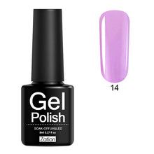 Load image into Gallery viewer, Zation Semi-permanent 29 Colors UV Gel Nail Polish Lacquer Semi Permanent Pure Color Nail Glue Soak Off Hybrid Gel Varnish