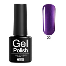 Load image into Gallery viewer, Zation Semi-permanent 29 Colors UV Gel Nail Polish Lacquer Semi Permanent Pure Color Nail Glue Soak Off Hybrid Gel Varnish