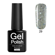 Load image into Gallery viewer, Zation Semi-permanent 29 Colors UV Gel Nail Polish Lacquer Semi Permanent Pure Color Nail Glue Soak Off Hybrid Gel Varnish