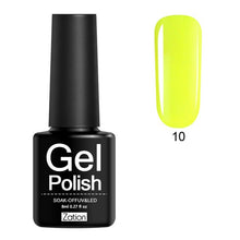 Load image into Gallery viewer, Zation Semi-permanent 29 Colors UV Gel Nail Polish Lacquer Semi Permanent Pure Color Nail Glue Soak Off Hybrid Gel Varnish