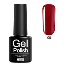 Load image into Gallery viewer, Zation Semi-permanent 29 Colors UV Gel Nail Polish Lacquer Semi Permanent Pure Color Nail Glue Soak Off Hybrid Gel Varnish