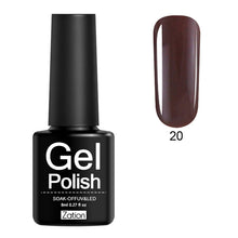 Load image into Gallery viewer, Zation Semi-permanent 29 Colors UV Gel Nail Polish Lacquer Semi Permanent Pure Color Nail Glue Soak Off Hybrid Gel Varnish