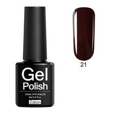 Load image into Gallery viewer, Zation Semi-permanent 29 Colors UV Gel Nail Polish Lacquer Semi Permanent Pure Color Nail Glue Soak Off Hybrid Gel Varnish