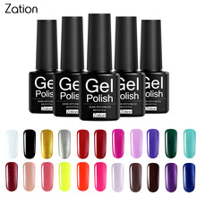 Load image into Gallery viewer, Zation Semi-permanent 29 Colors UV Gel Nail Polish Lacquer Semi Permanent Pure Color Nail Glue Soak Off Hybrid Gel Varnish